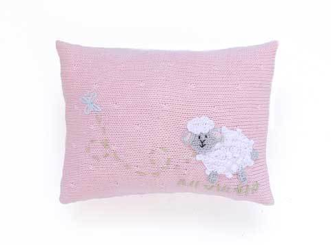 Mini Sheep Baby Pillows, Pink or Blue, Handmade, Support Fair Trade - Give Back Goods