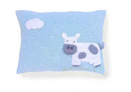 Mini Cow Pillow-  Baby / Nursery  - Handmade - Support Fair Trade for Artisans - Give Back Goods