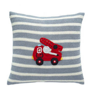 Fire Truck Pillow for Baby  or Child, Handmade, Fair Trade - Give Back Goods