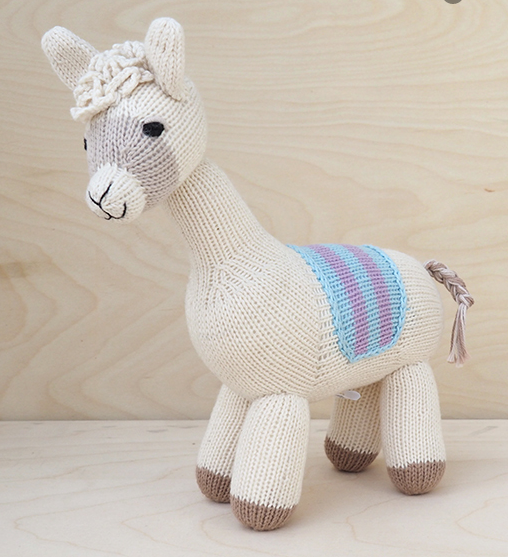 Hand Knit Llama - Support Fair Trade for Artisans - Give Back Goods