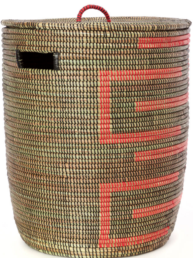 Fair Trade Sahara Hamper Laundry Storage Basket, 3 colors, Eco-Friendly - Give Back Goods