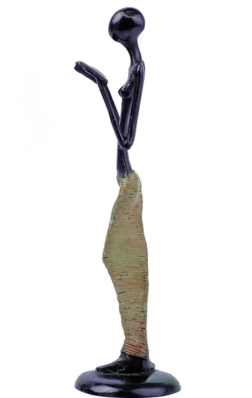 Burkina Enlightenment Bronze Sculpture  - Fair Trade, Educates Artisans- Eco-Friendly - Give Back Goods