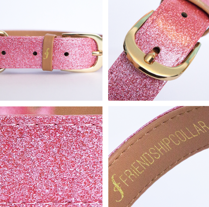 Pink Sparkle Dog Collar & Bracelet 4 You! Supports Breast Cancer Research & Feeds 4 shelter pups! - Give Back Goods