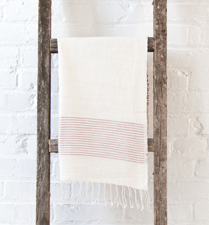 2 Hand Woven Riviera Ethiopian Cotton Hand Towels (choose color)- Eco-Friendly, Fair Trade - Give Back Goods