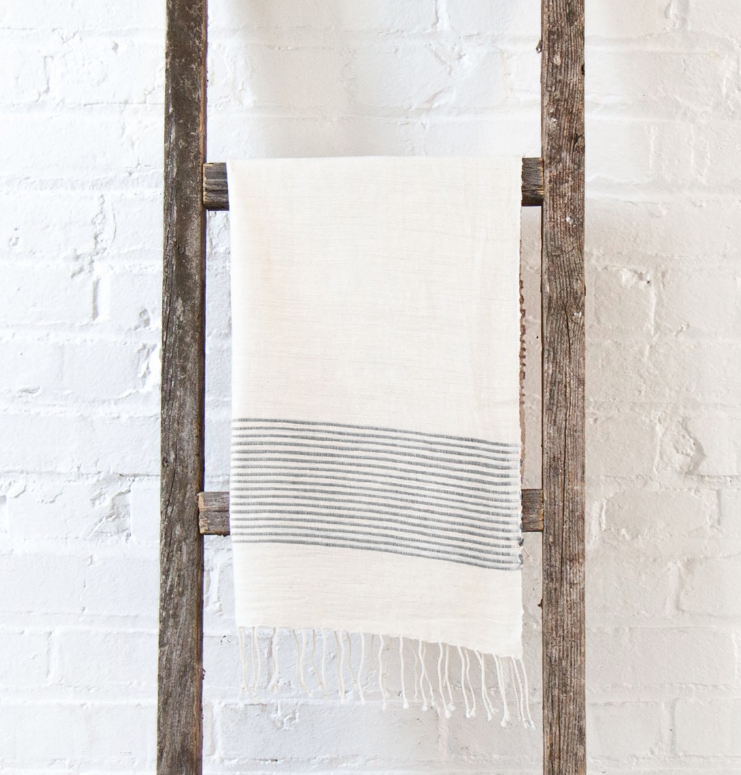 2 Hand Woven Riviera Ethiopian Cotton Hand Towels (choose color)- Eco-Friendly, Fair Trade - Give Back Goods
