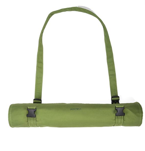Yoga Mat Carrier Bag- Organic Cotton Canvas - Protects habitat for chimpanzees in Uganda! - Give Back Goods