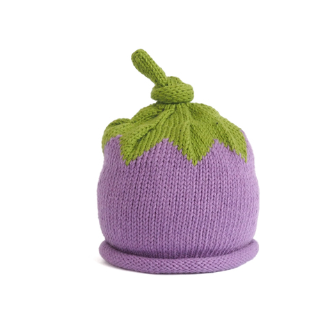 Hand Knit Purple Berry Baby Toddler Hat Fair Trade