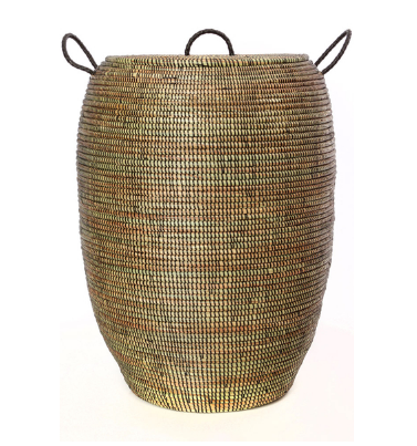 Tall Bongo Hamper Laundry Storage Basket- Fair Trade-Eco-Friendly- Handmade - Give Back Goods