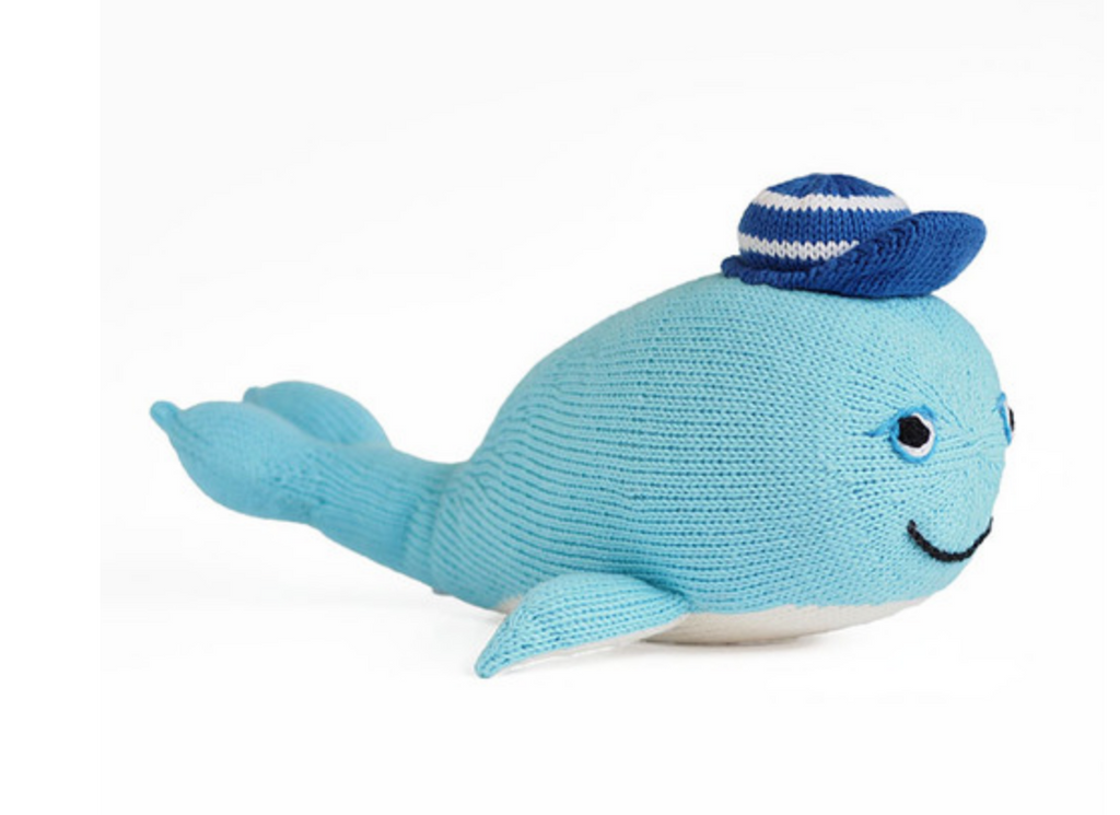 Hand Knit Wally The Whale  - Support Fair Trade for Artisans - Give Back Goods