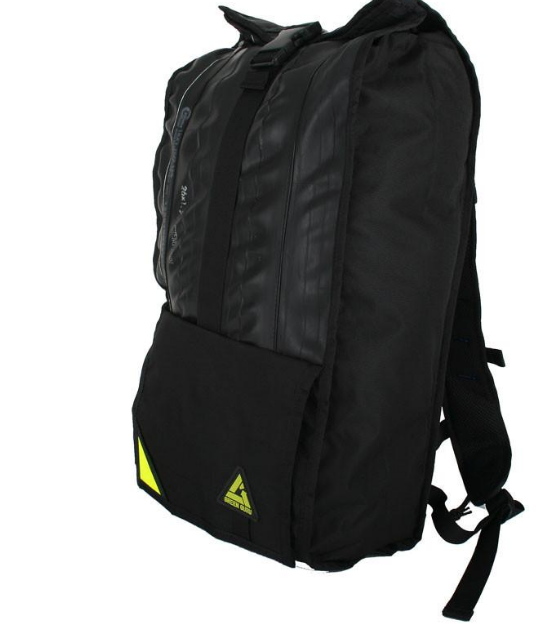 Upcycled Backpack- Made in the USA from Upcyled inner tubes & street sign scraps  - Save Landfill Space! - Give Back Goods
