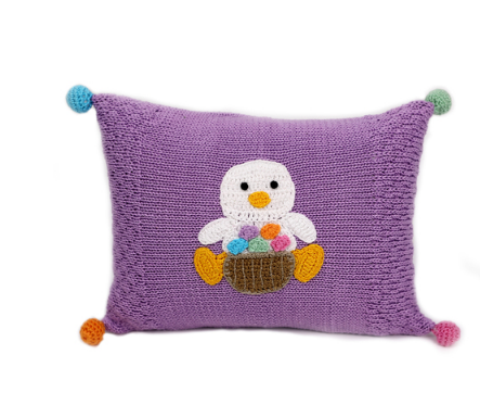 Handmade Baby Easter Duckling Pillow- Fair Trade - Give Back Goods