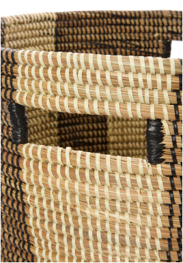 Striped Hamper/Laundry Basket, Fair Trade, Eco Friendly - Give Back Goods