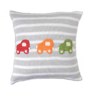 Colorful Cars Baby Toddler Pillow, Handmade, Fair Trade - Give Back Goods