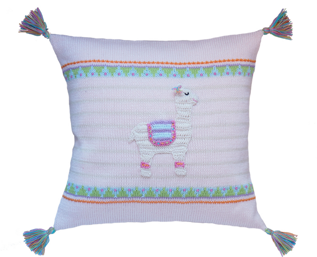 Llama Baby Pillow, Handmade, Fair Trade - Give Back Goods