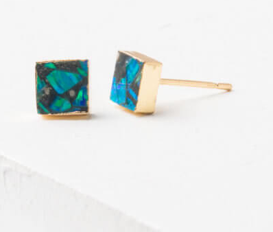 "Opal" Stud Earrings, Give freedom & create careers for exploited girls & women! - Give Back Goods