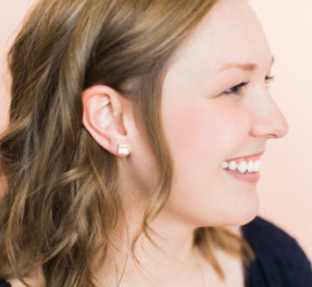 Mother of Pearl Stud Earrings, Give freedom & create careers for exploited girls & women! - Give Back Goods