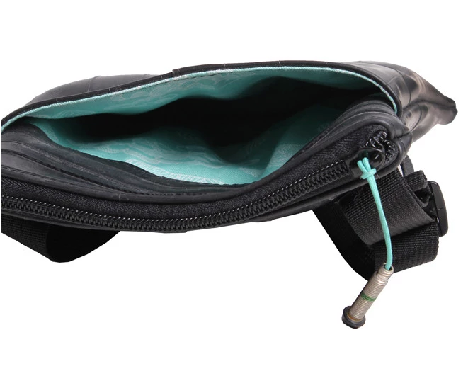 Upcycled bicycle inner tube purse- Made in the USA - Saves Landfill Space!