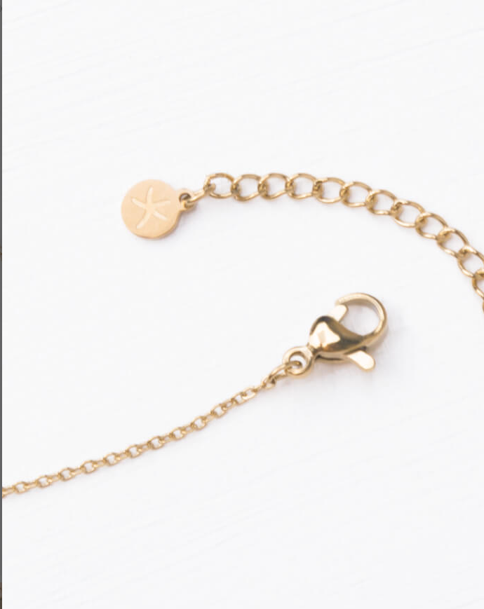Gold Heart Pendant Ling Necklace, Give freedom & create careers for exploited women!