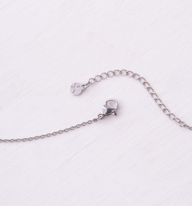 Double Heart Necklace in Silver or Gold, Give freedom & create careers for exploited women!