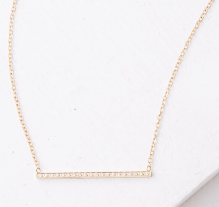 Gold Bar Necklace, Give freedom to exploited girls & women!