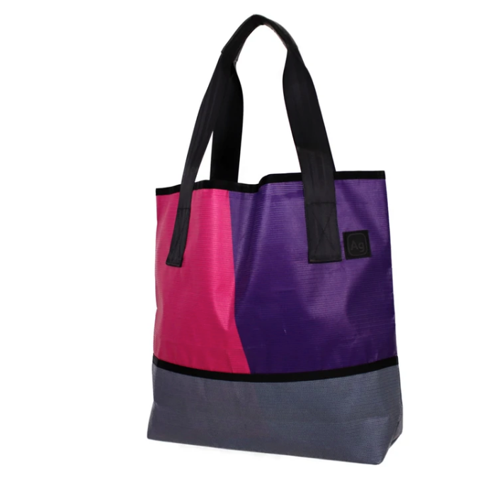 Large Recycled Billboard Tote Bag,  Made in the USA - Saves Landfill Space!