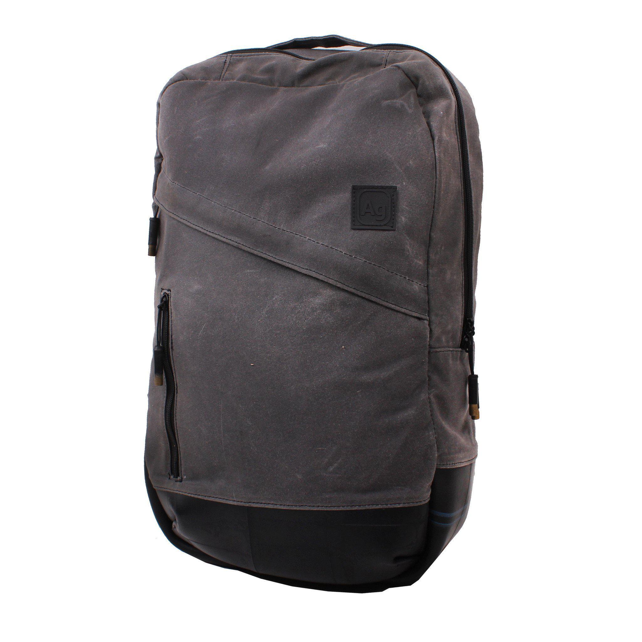 canvas leather backpack made in usa - Canvas Backpack Rucksack 22L - Genuine Leather, Waxed Canvas, Large Capacity, With Laptop Compartment this durable backpack is designed for the modern adventurer with a nod to timeless craftsmanship Waxed Canvas Backpack- USA Made