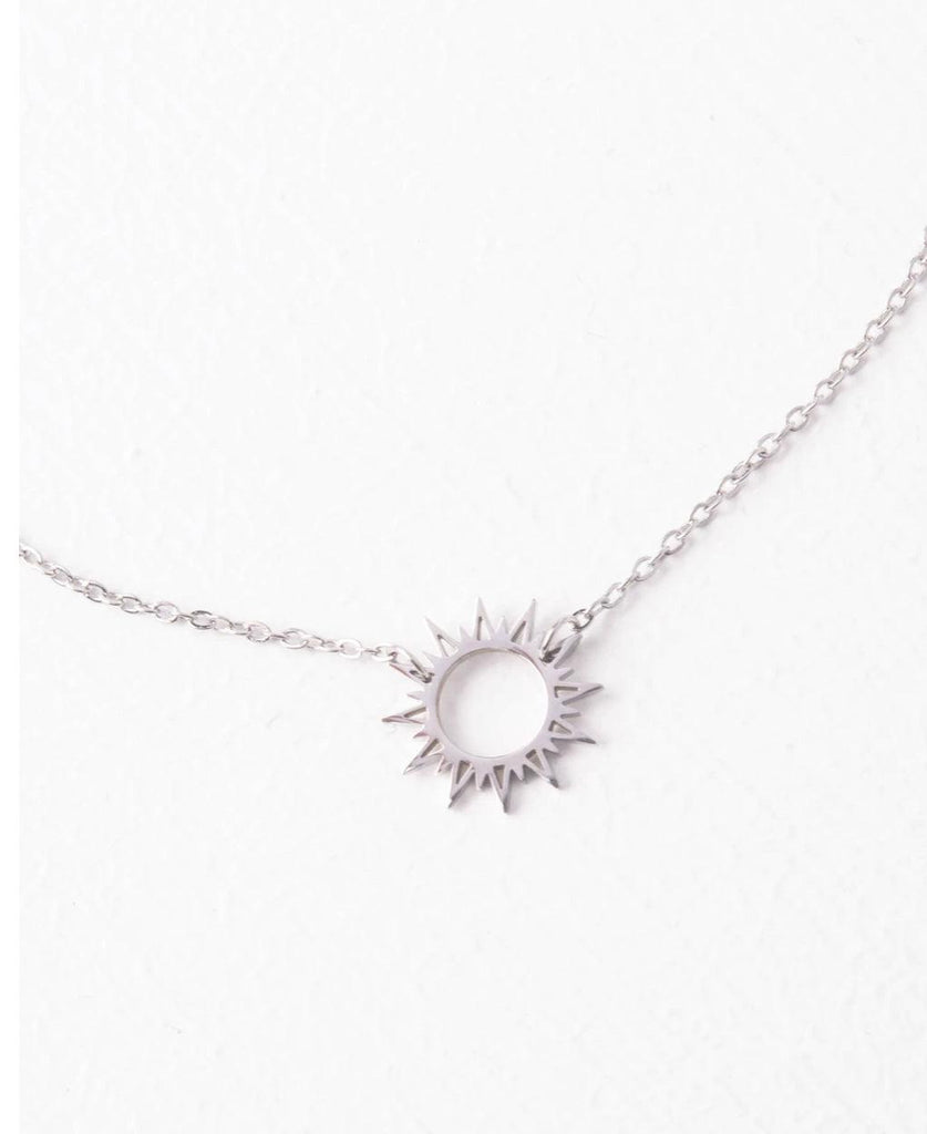 Silver Sun Necklace, Give freedom to girls & women!