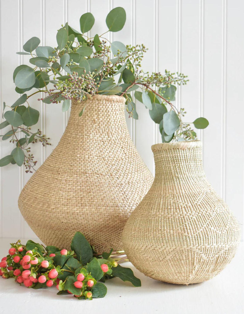 Hand Woven Medium Vase from Zimbabwe, Fair Trade