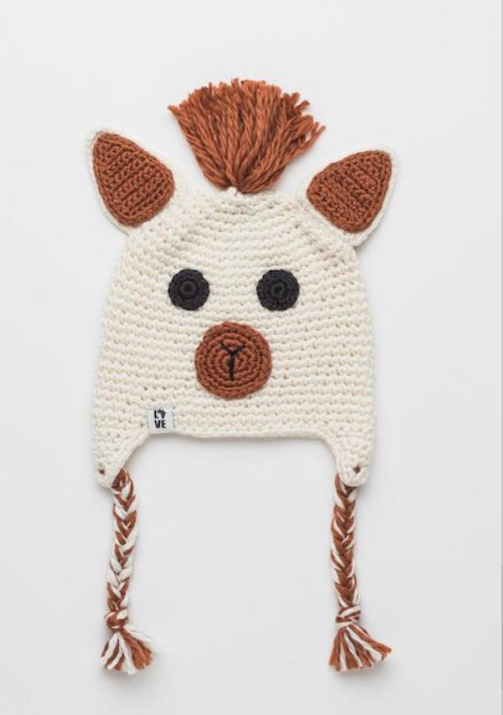 Hand Crocheted Alpaca Kids Beanie- Fair trade
