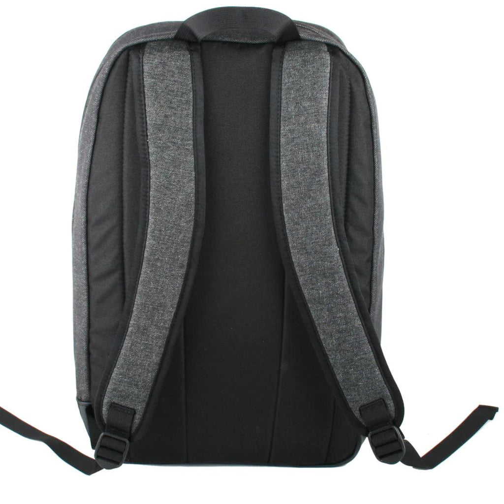Upcycled Salvaged Black Denim Backpack- Made in the USA - Saves Landfill Space!