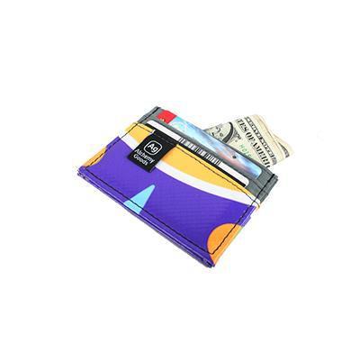 Upcycled Banner Wallet - Eco-friendly- Made in the USA - Saves Landfill Space!